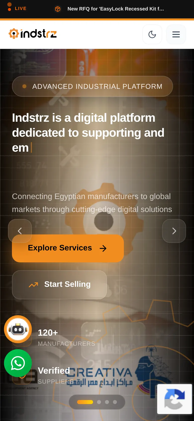 Indstrz on a phone