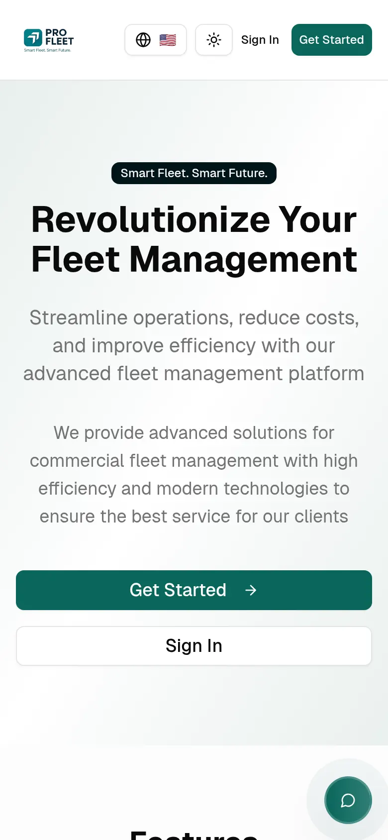Pro Fleet على الموبايل