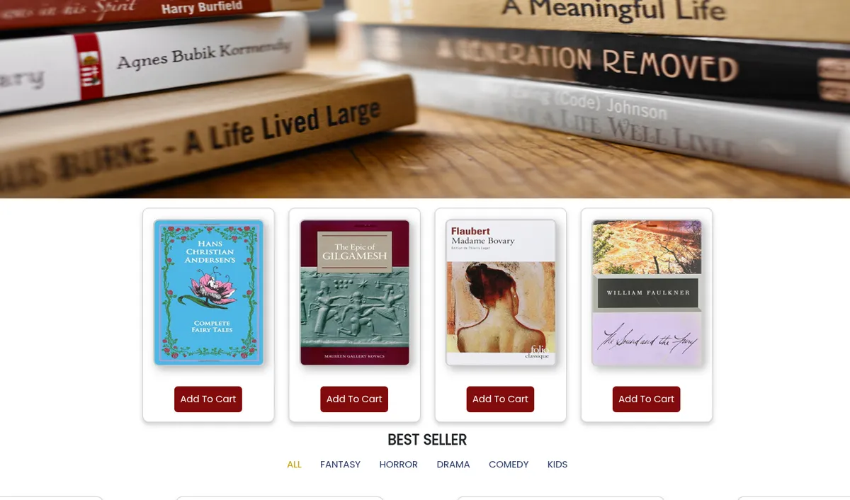A Bookstore Front-End on Pure Web Fundamentals