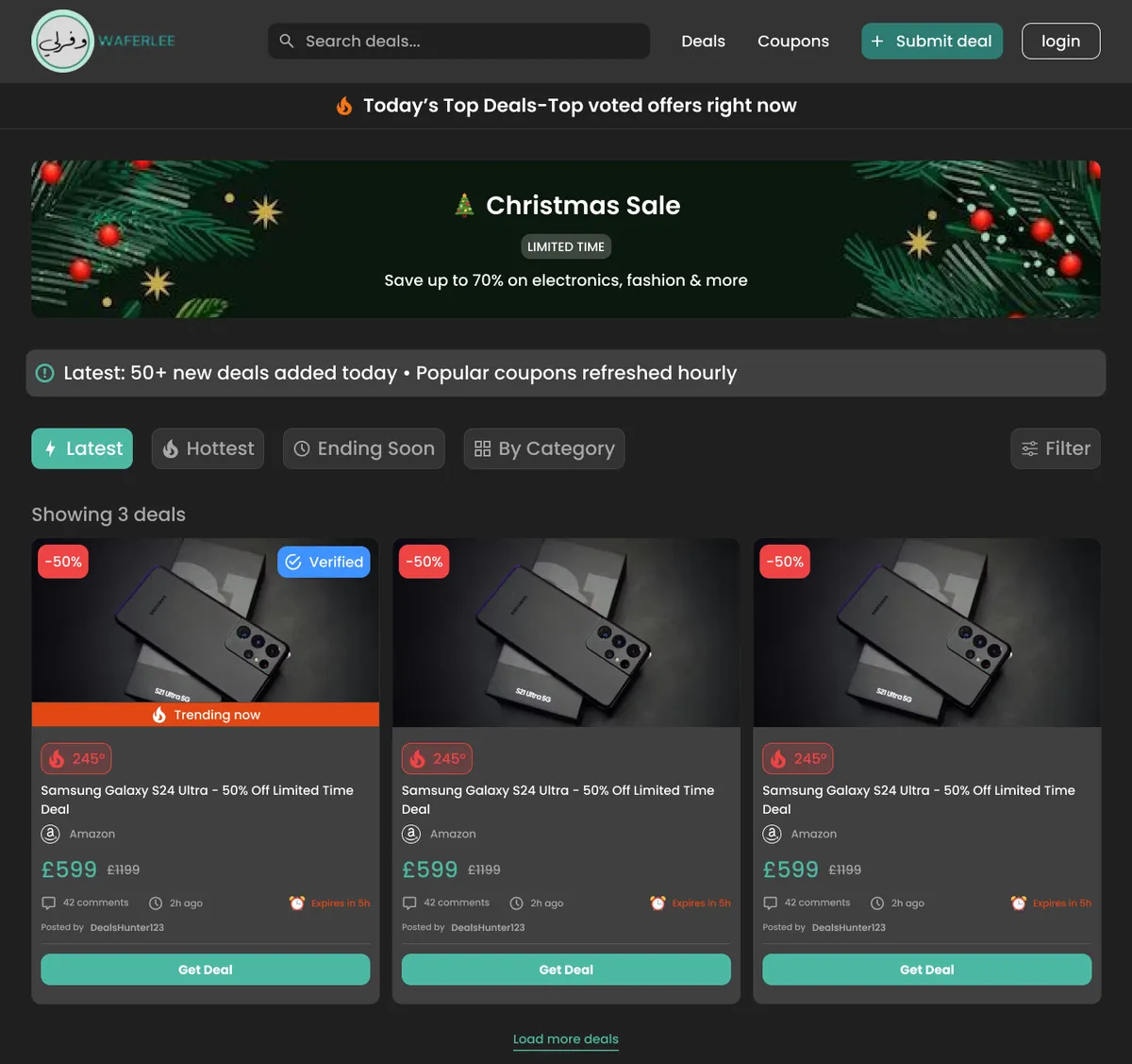 Waferlee, a Community-Powered Deals Platform